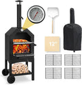 Outdoor Wood Fired Pizza Oven for Backyard and Camping by Dawmilon
