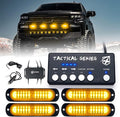 Xprite Amber LED Surface Mount Strobe Lights Kit, Grill Grille Side Marker by Xprite