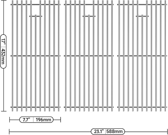 17’’ Stainless Steel Cooking Grates - Image 2