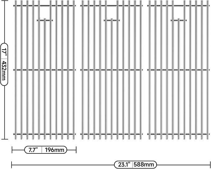 Stainless Steel Cooking Grates for Charbroil Commercial Infrared 463355220 - Image 2