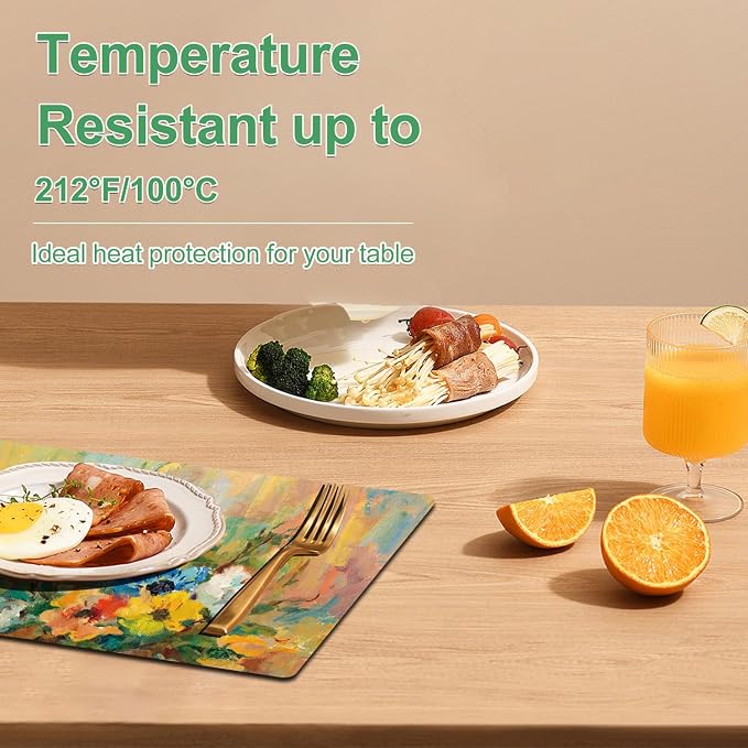 Spring Floral Placemats Set of 4 - Image 2