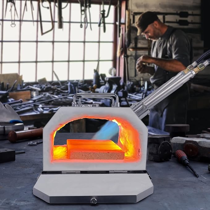 Nelyrho Gas Propane Forge 2600°F, Double Door, Large Capacity, Portable - Image 3