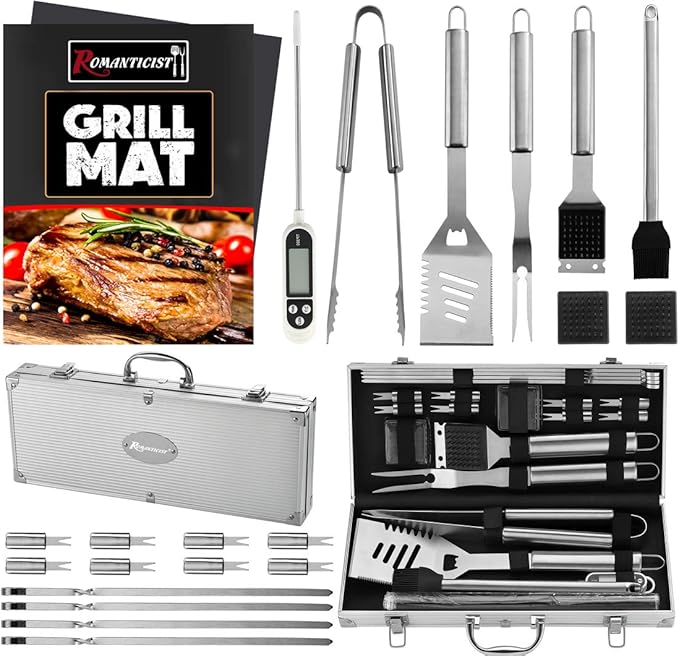 ROMANTICIST 23pcs Must-Have BBQ Grill Accessories Set by ROMANTICIST