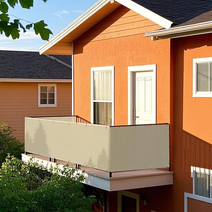2.5' x 20' Balcony Privacy Screen Fence Cover - Image 7