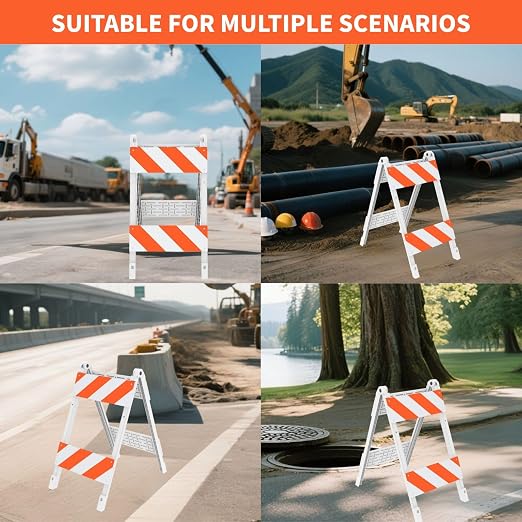 Type II Foldable Traffic Barricade, 1 Pack - Image 7