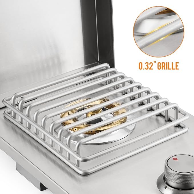 Hygrill Stainless Steel Built In Single Side Burner - Image 3