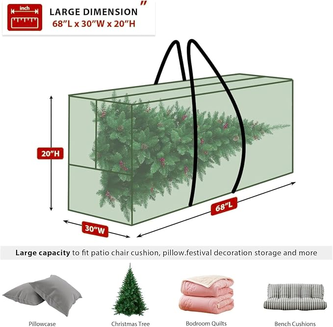 Extra Large Christmas Tree Storage Bag Fits 9-12 Ft Artificial Tall Xmas Tree - Image 4