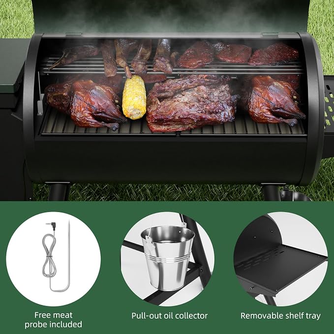 Wood Pellet Smoker BBQ Grill - Image 6