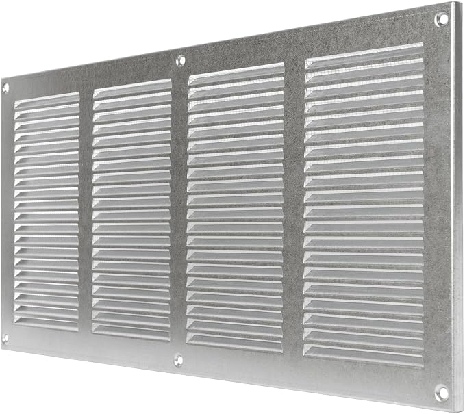Repa Market Air Vent Cover 16x8 Inch Galvanized Steel Louvered Grill Cover - Image 7