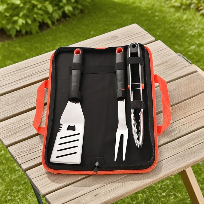 BBQ Tools Set, Tongs with Portable Bag, Essential Accessories - Image 8
