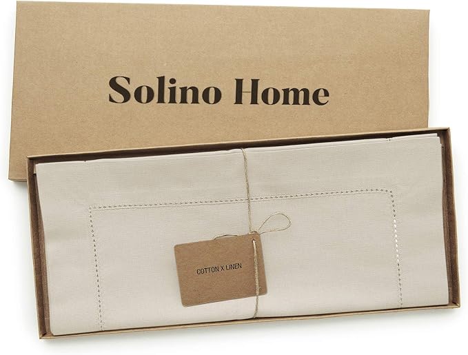 Solino Home Linen Hemstitch Table Runner 60 Inches - Image 6