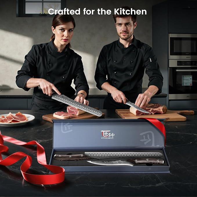 Brisket Slicing Knife Set, Carving and Boning Knife - Image 8