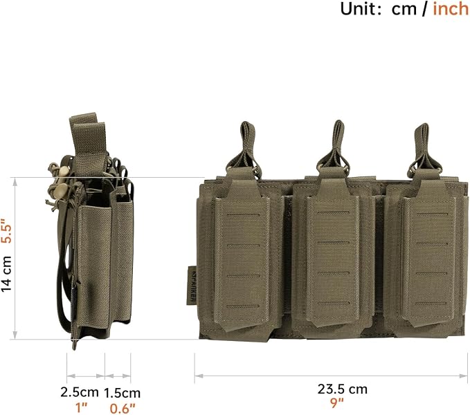 EXCELLENT ELITE SPANKER Tactical Open-Top Single/Double/Triple Molle Mag Pouch - Image 2