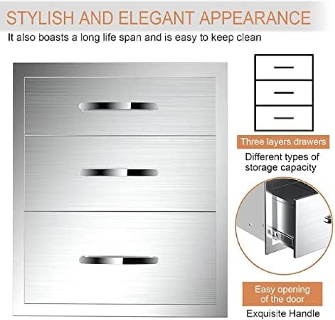 Stainless Steel Outdoor Kitchen Drawers - Image 7