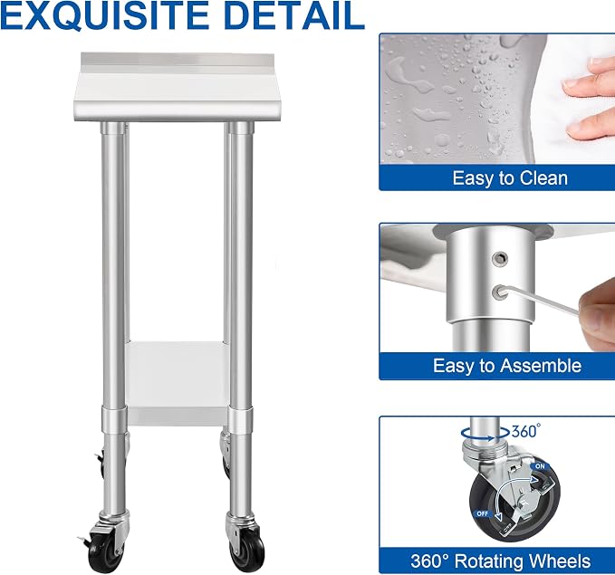 HARDURA Stainless Steel Commercial Work Table - Image 5