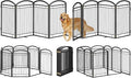 Full Metal Free Standing Dog Gate by WeLovePetsAsMuchAsYouDo