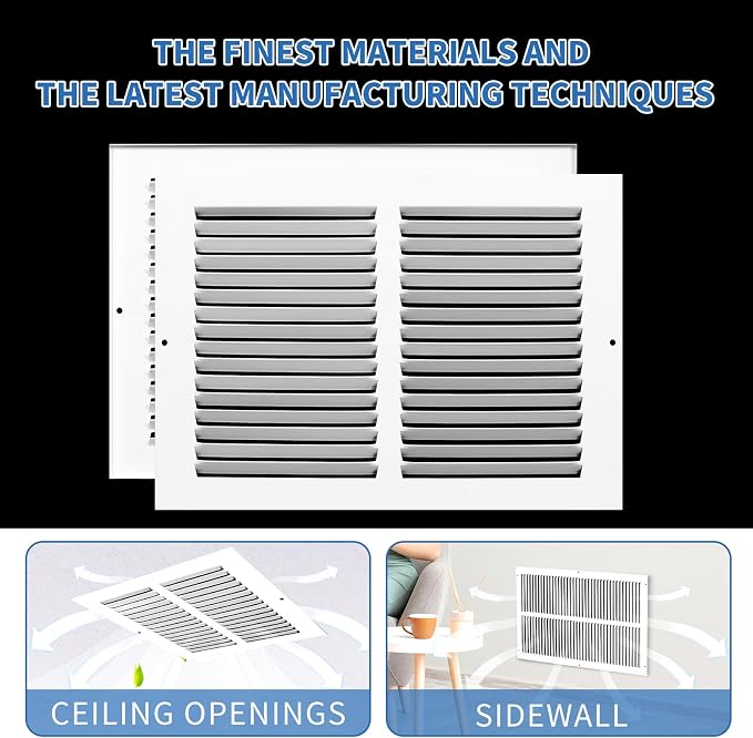 12x8 Vent Cover, Air Return Vent Cover, AC Vent Cover, Cold Air Return Vent - Image 6