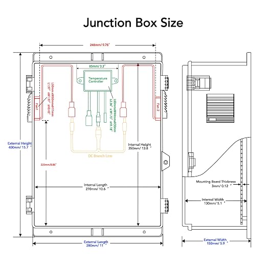 Outdoor Electrical Box, Waterproof Electrical Junction Box IP65 ABS Plastic - Image 7
