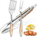 TIVOLI 3PCS Grilling Accessories, Heavy Duty BBQ Tool Set by TIVOLI
