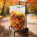 Metal Leaf Bag Holder, 50-55 Gallon Adjustable Trash Bag Holder, Height Added by Meyoppm