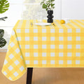 MOSAYT Rectangle Vinyl Tablecloth, 100% Waterproof Buffalo Gingham Plastic by MOSAYT