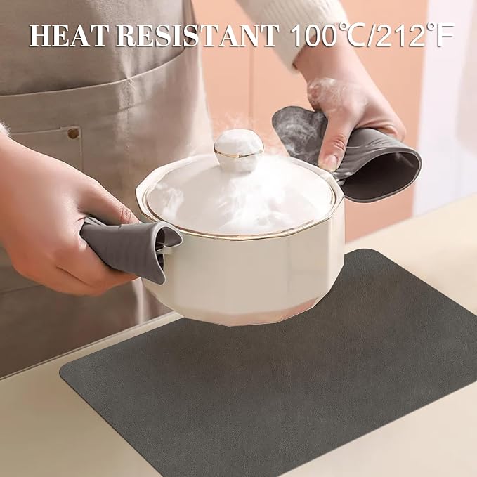 BLESWIN Faux Leather Placemats, PU Dining Table, Waterproof and Oil Resistant - Image 3