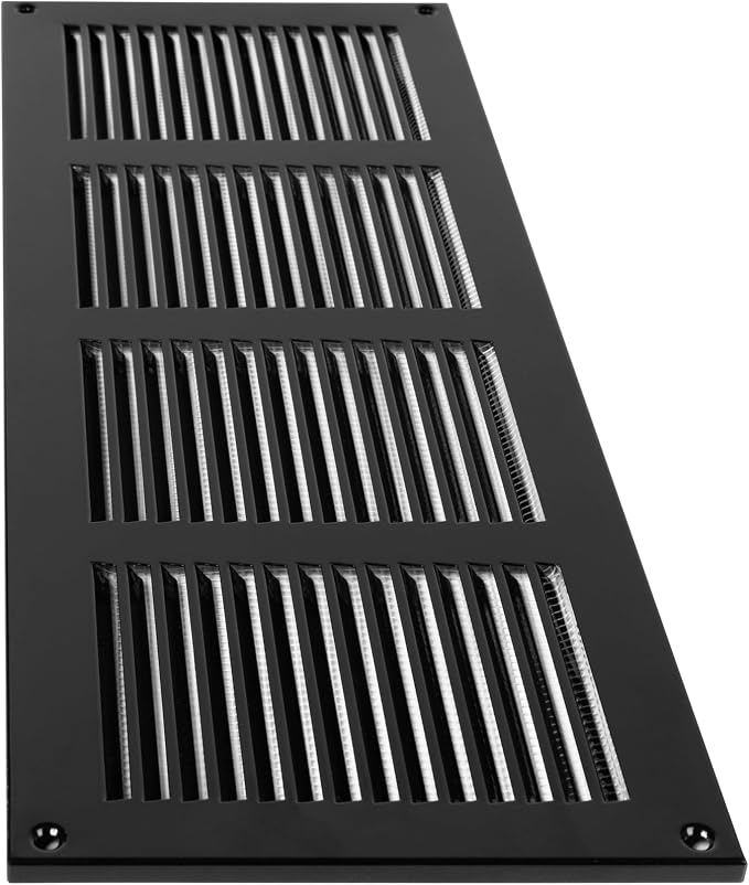 Repa Market 2-Pack Air Vent Cover 16x6 Inch Black Galvanized Steel Louvered - Image 9
