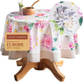 Maison d' Hermine Table Cloth Round Table 100% Cotton 69 Inches Tablecloth by MaisondHermine