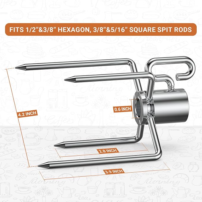 Onlyfire 6002 Rotisserie Meat Forks - Image 3