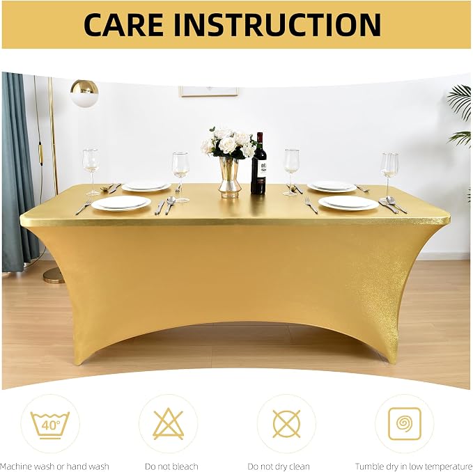 10-Pack 8ft Spandex Table Covers - Image 6