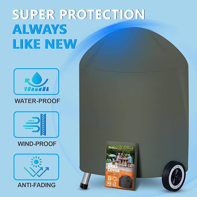22 Inch Kettle Grill Cover - Image 5