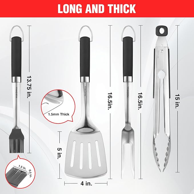 Grill Accessories Heavy Duty BBQ Set Gifts - Image 2