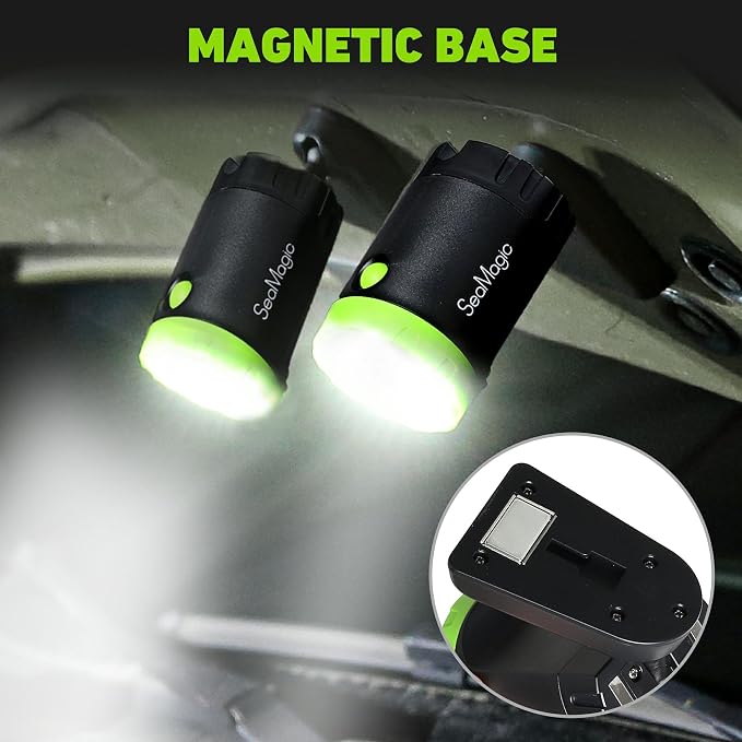 2-Pack Rechargeable LED Work Lights, 360-Degree Adjustable Spotlights - Image 9