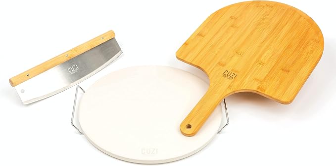Cuzi Gourmet XL 4-Piece Pizza Stone Set - Image 7