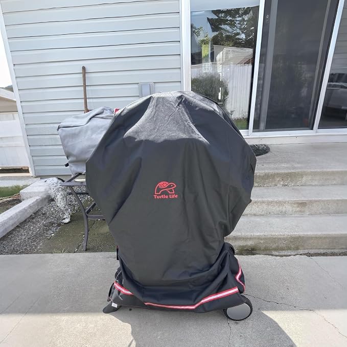 Turtle Life BBQ Grill Cover, 32 Inch Heavy Duty Waterproof 2 Burner Barbecue - Image 5