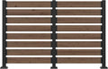 MUPATER 49” H×78” W Outdoor Privacy Screen Fence, No Dig Wooden Privacy Fence by MUPATERHome