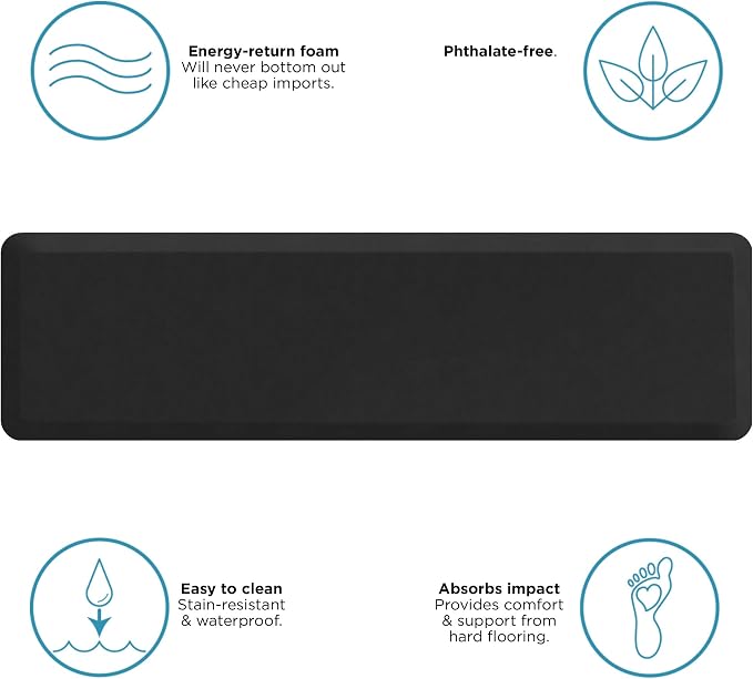 NewLife by GelPro Anti-Fatigue Nonslip 1/2" Thick Hard Floor Utility Mat - Image 6
