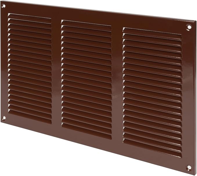 Repa Market 12x8 Inch Air Vent Cover/Brown Galvanized Steel Louvered Grill Cover - Image 9