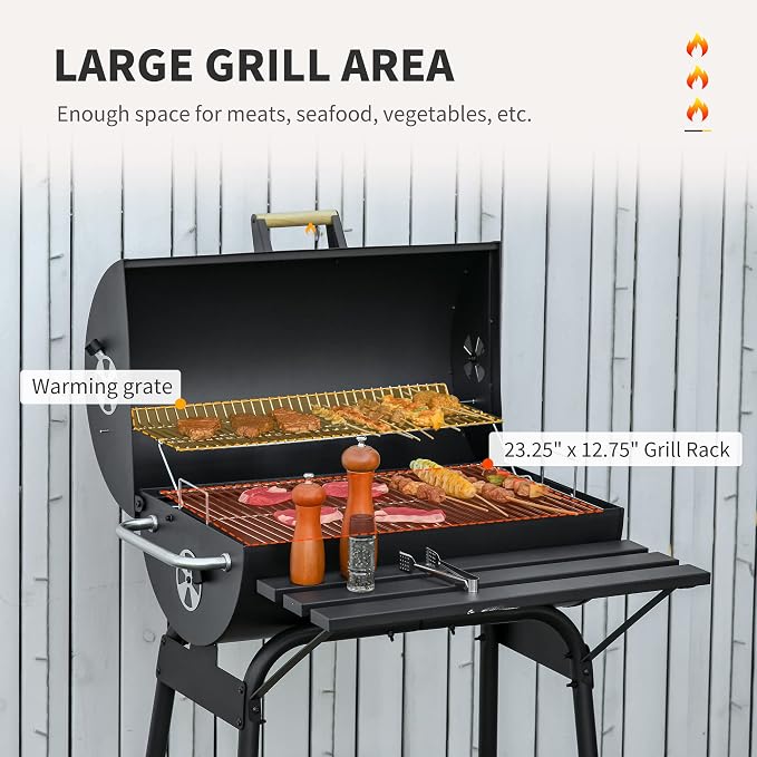 30 Inch Portable Barrel Charcoal Grill - Image 6