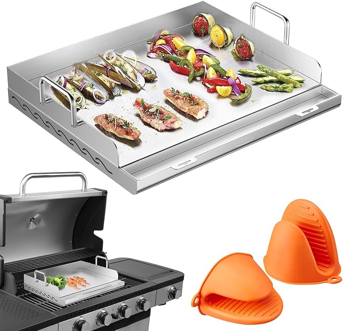 Griddle for Gas Grill- Stainless Steel Griddle, Flat Top Grill by Unknown