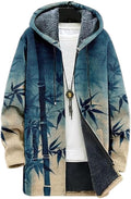 Men's Hooded Sweater Coat Knit Fleece Lined Long Cardigan Jacket by Unknown