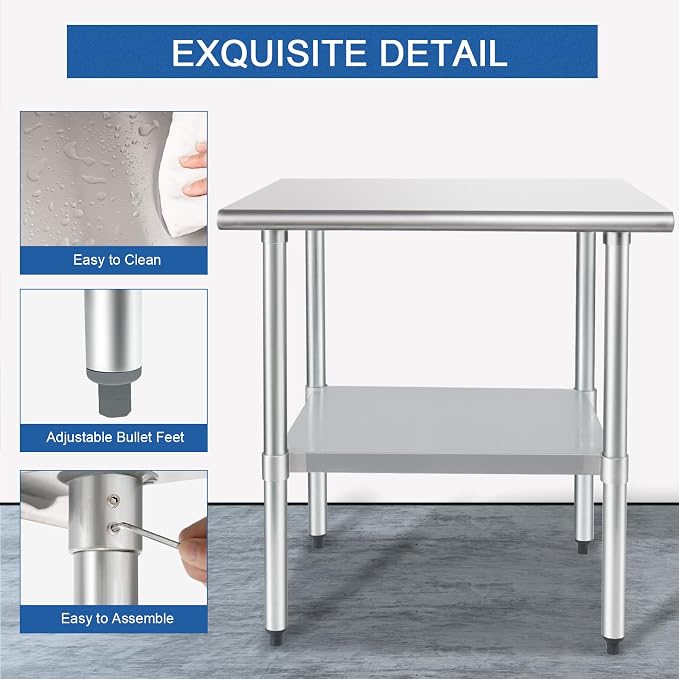 HARDURA Stainless Steel Table 24X36 Inches - Image 4