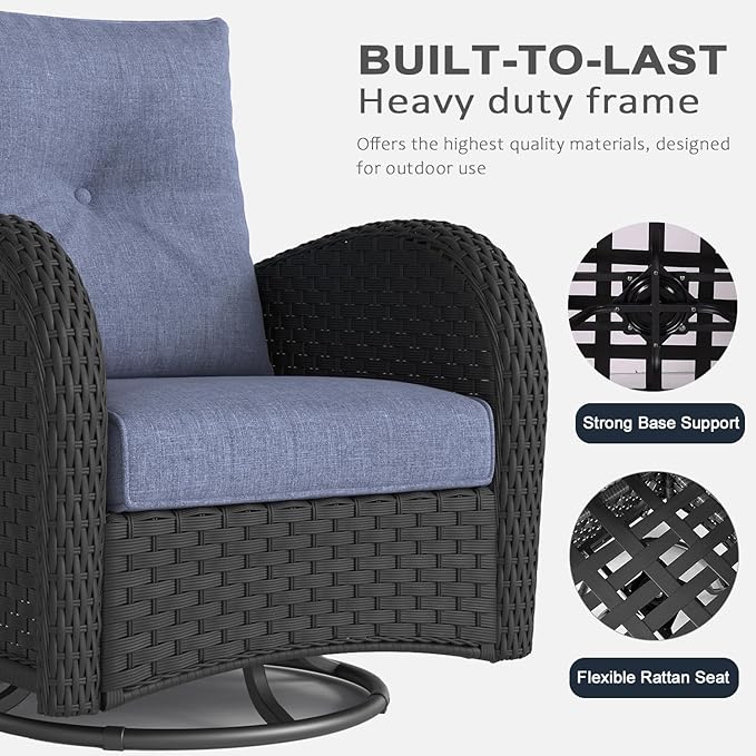 LayinSun 7 Pieces Outdoor Patio Furniture Set - Image 4