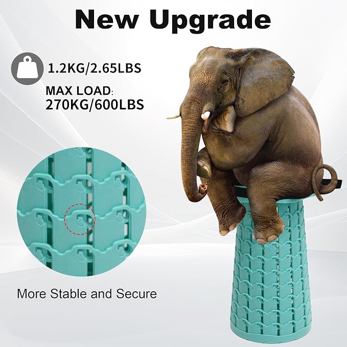 ALEVMOOM Upgraded Collapsible Stool - Image 3