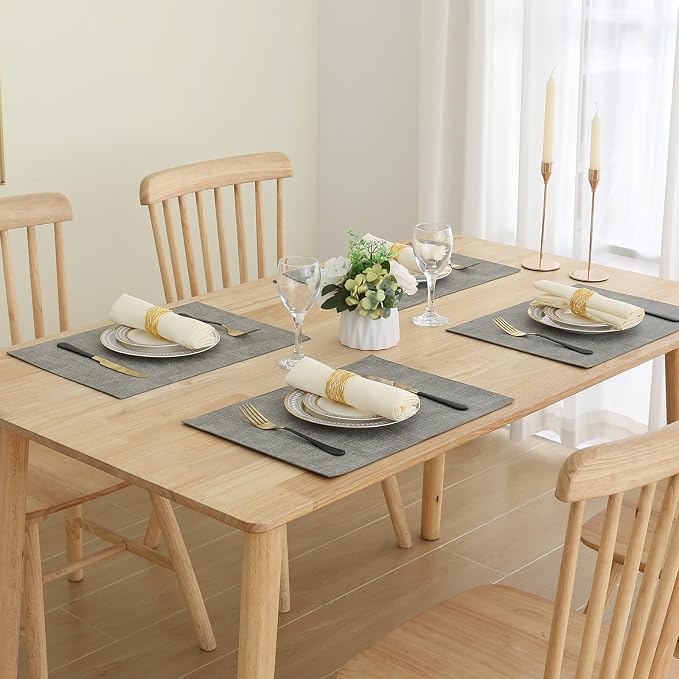 Homaxy Faux Leather Heat Resistant Placemats - Image 7