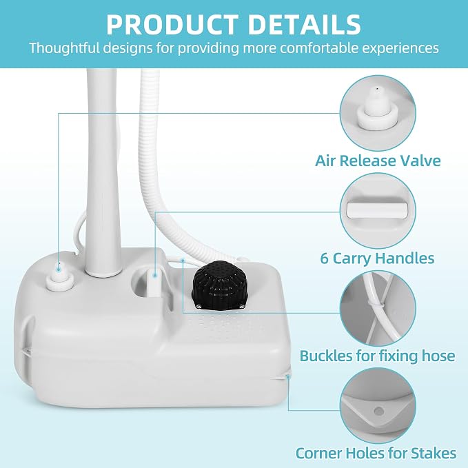 YITAMOTOR Portable Sink 17L Camping Hand Washing Station - Image 5