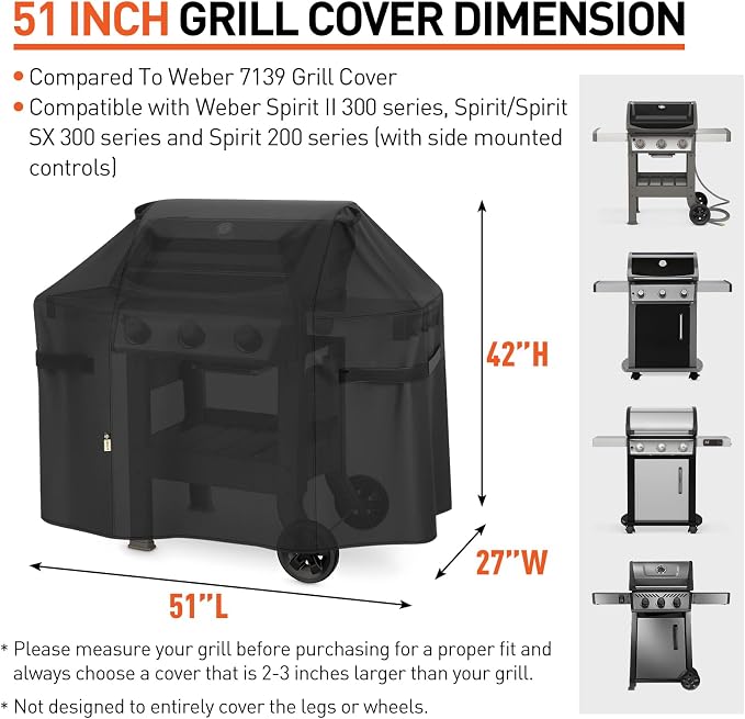 Arcedo Grill Cover 51 Inch Compatible - Image 2