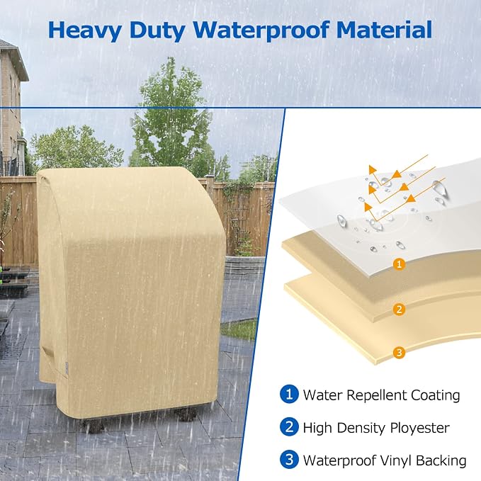 SunPatio 2 Burner Grill Cover 32 Inch, Outdoor Heavy Duty Waterproof Small Gas - Image 5