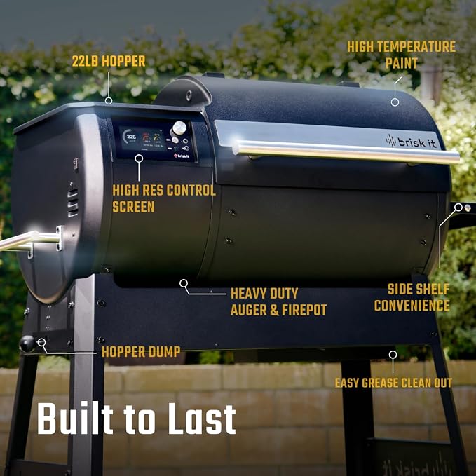 Brisk It Origin-580 Electric Wood Pellet Smoker Grill – A.I. Smart BBQ Grill - Image 3