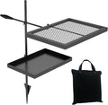 ABSCONDO Height-Adjustable Campfire Grill grate, Swivel Fire Pit Grilling Grate by ABSCONDO